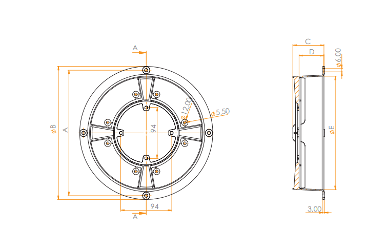 Suporte Para Micromotor 1/40 8" Preto (50266)